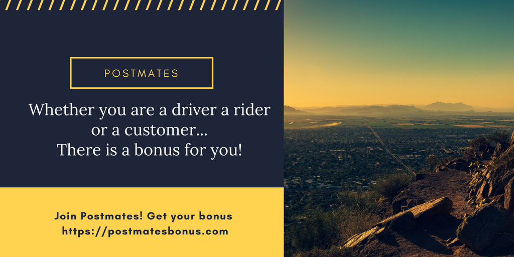 Postmates Referral Code PhoenixSign up Bonus