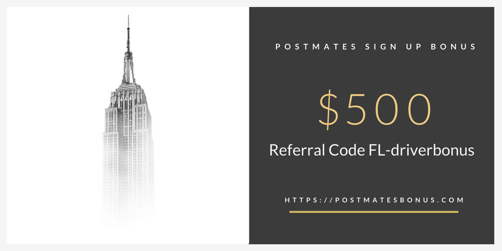 Postmates Signup Bonus Manhattan Referral Code 2020