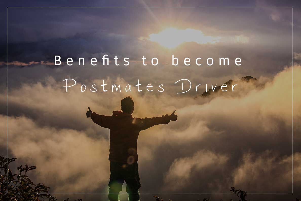 benefits to become a Postmates courier