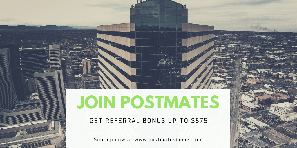 Postmates Signup Bonus Denver 2020